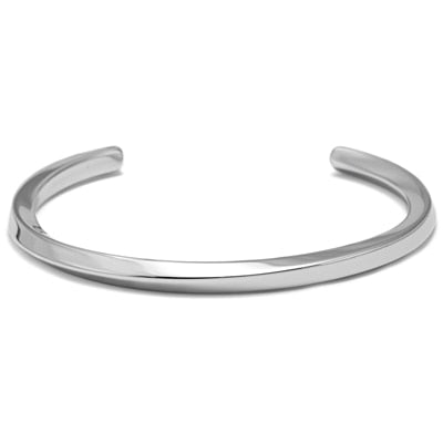 Matty - Twisted Golden, Antiqued Stainless Steel Cuff Bangle Men's Bracelet