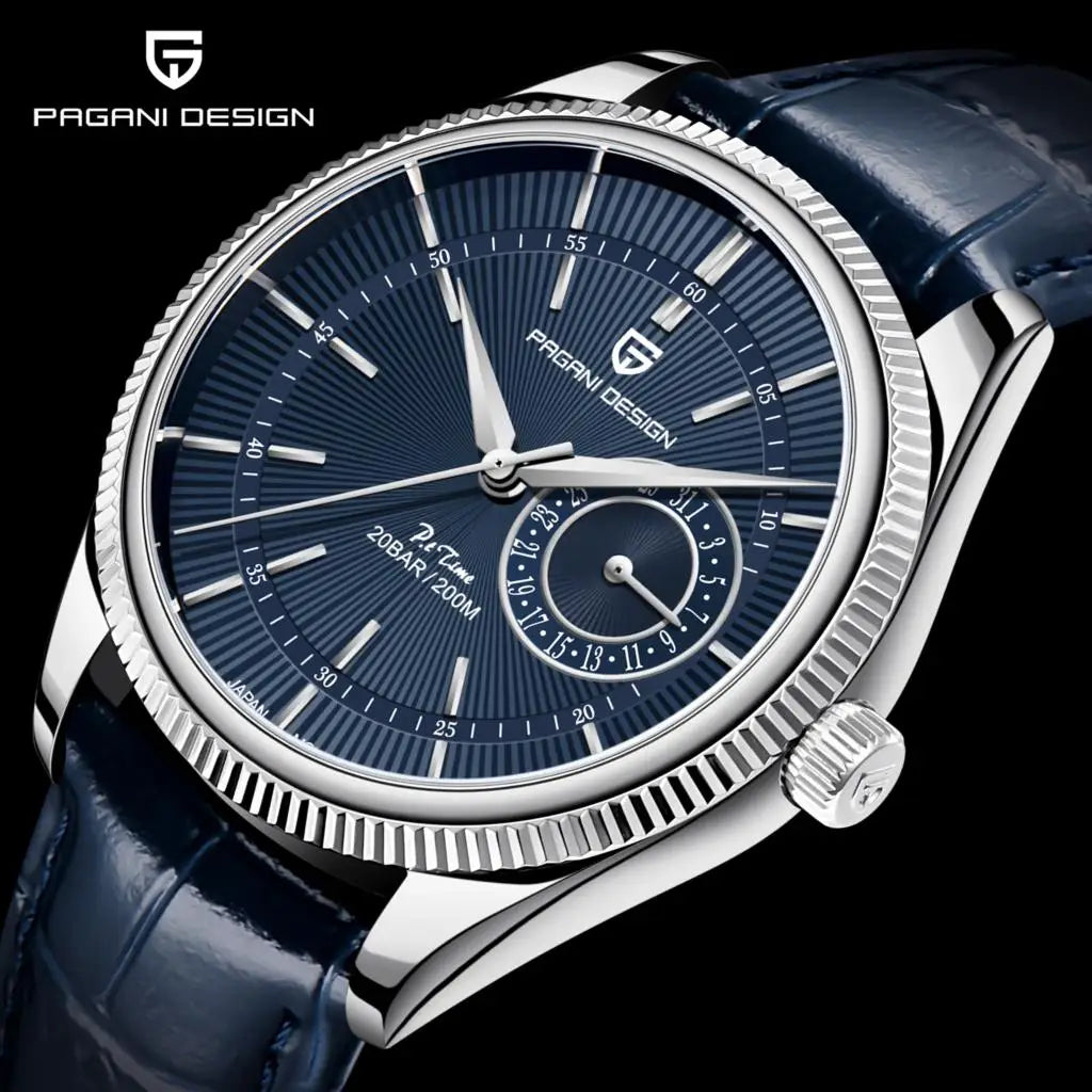 PAGANI Design Top Brand VH65 Men Quartz Watch Sapphire Stainless Steel Clock Diving Watch 20Bar Waterproof Men Reloj Hombre 2023