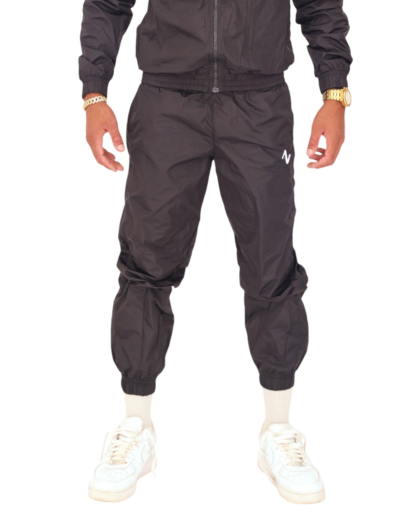 BLACK CODE NYLON PANTS