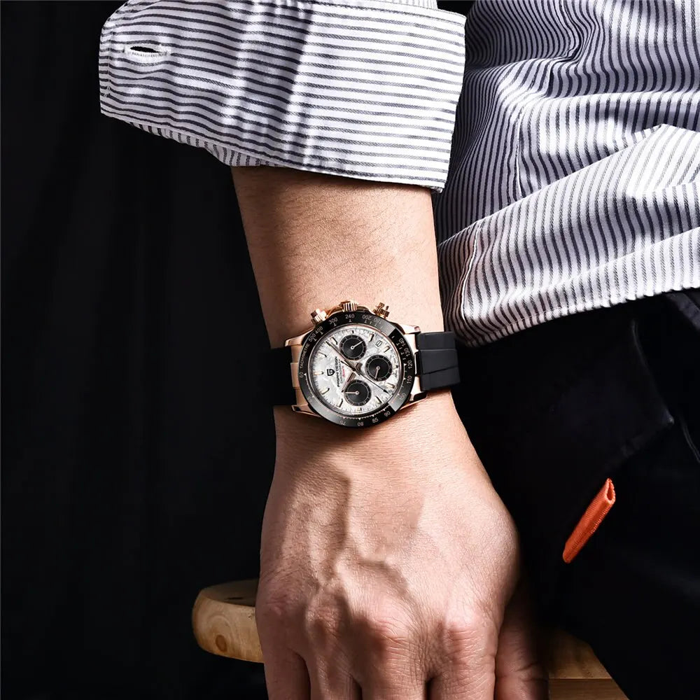2024 New PAGANI DESIGN Men Sports Quartz Watches Mens Business Watches VK63 Top Brand Luxury Watch Men Chronograph Watch for Men