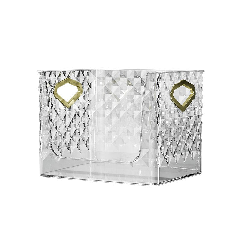 Light Luxury Diamond Desktop Cosmetic Storage Box Home Bathroom Jewelry Underwear Mask Finishing Storage Basket Storage Basket - THEMASTER