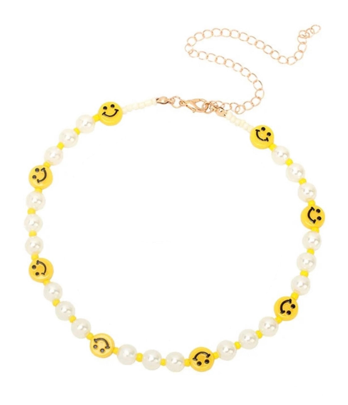 PEARL YELLOW SMILEY NECKLACE - THEMASTER